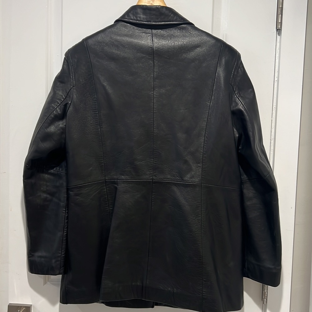 Genuine Black Leather jacket - Picture 4 of 13